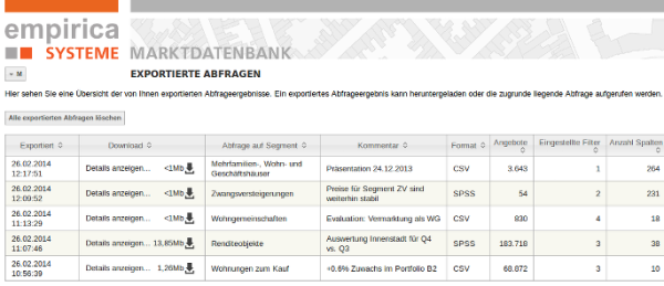 analyst_homepage_screenshot_exportierte_abfragen