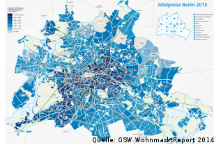 GSW CBRE Wohnungsmarktreport 2014 Berlin