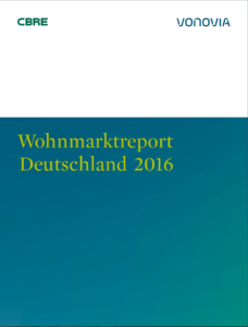 Deckblatt Wohnungsmarktreport Deutschland2016 Vonovia/CBRE